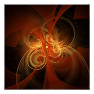 Póster Arte abstracto de magia matutina