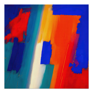 Póster Arte abstracto de "Raspberry Rhapsody"