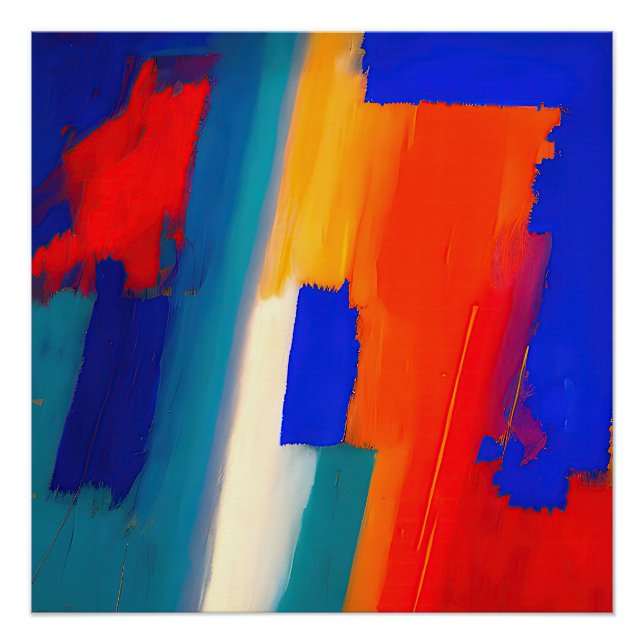 Póster Arte abstracto de "Raspberry Rhapsody" (Anverso)