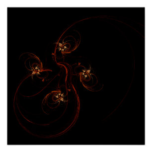 Póster Arte abstracto fuera de la oscuridad