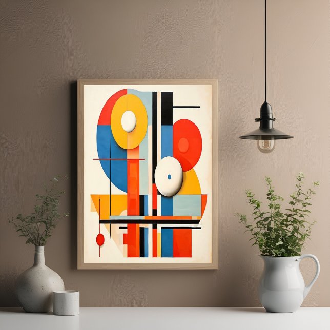 Póster Arte abstracto Minimalista de Bauhaus geométrico (Subido por el creador)