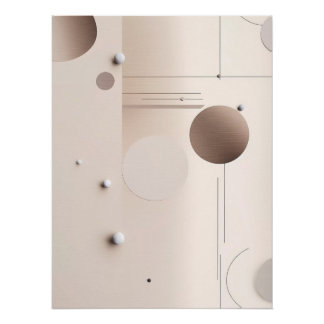 Póster Arte abstracto minimalista moderno