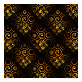 Póster Arte abstracto moderno boho elegante patrón #502