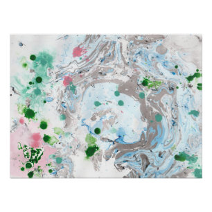 Póster Arte abstracto moderno de moda de color blanco ver