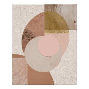 Póster Arte abstracto neutral para pared imprimible