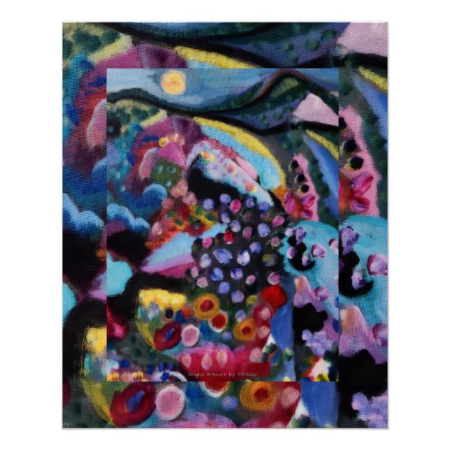 Póster Arte abstracto original de T.R.Sapp (Anverso)