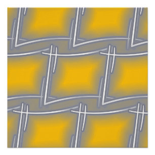 Póster Arte abstracto rectangular gris