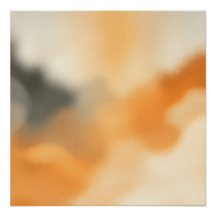 Póster Arte Borroso de Resplandor Abstracto Suave
