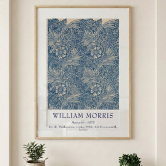 Póster Arte botánico vintage de caléndula de William Morr
