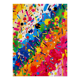 Póster Arte callejero de graffiti moderno colorido abstra