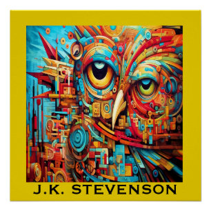 PÓSTER ARTE COLORIDO DE OWL