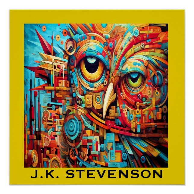 PÓSTER ARTE COLORIDO DE OWL (Anverso)