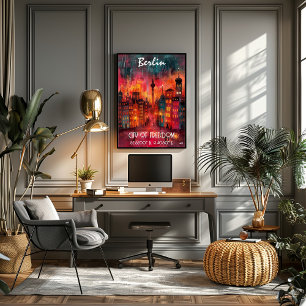 Póster Arte Contemporáneo Berlín: Ciudad de la Libertad