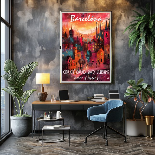 Póster Arte Contemporáneo de Barcelona vibrante (Subido por el creador)