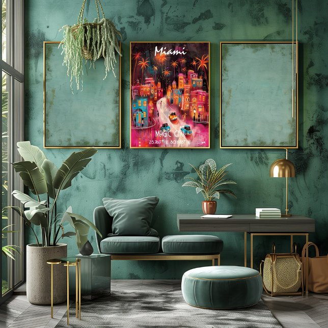 Póster Arte Contemporáneo de Miami – Ciudad Mágica (Subido por el creador)