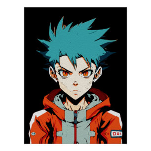 Póster Arte creativo de anime para paredes Chicos 03