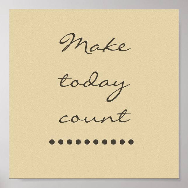 Póster ¡Arte de afirmación! Pared de incentivo positivo (Frente)