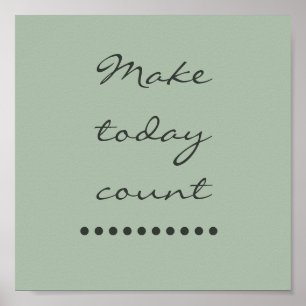 Póster ¡Arte de afirmación! Pared de incentivo positivo