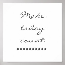 Póster ¡Arte de afirmación! Pared de incentivo positivo