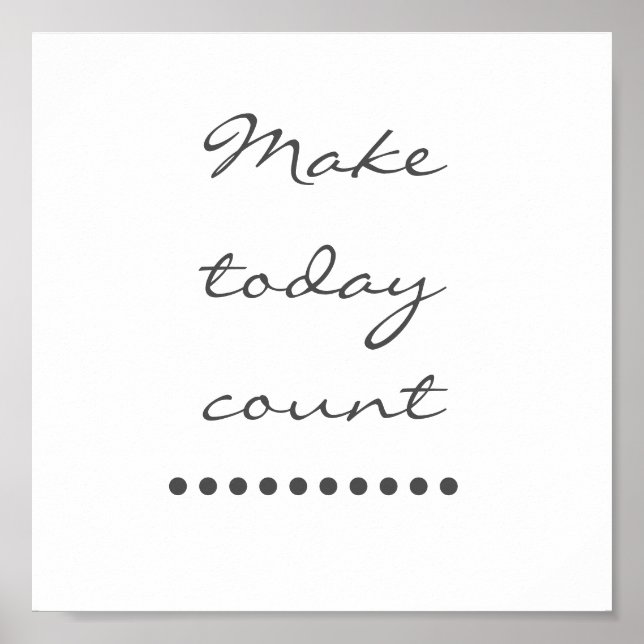 Póster ¡Arte de afirmación! Pared de incentivo positivo