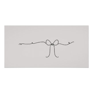 Póster Arte de bolígrafo Pretty Bow