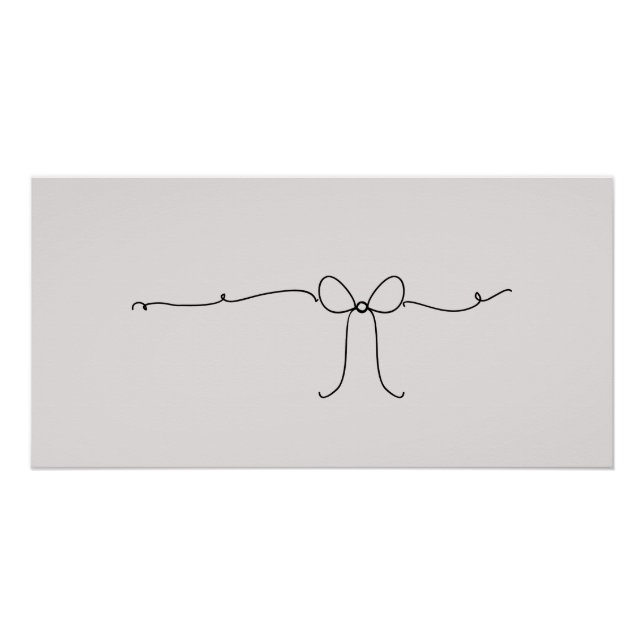 Póster Arte de bolígrafo Pretty Bow (Anverso)