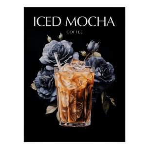 Póster Arte de Café Moca Helado