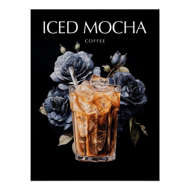 Póster Arte de Café Moca Helado  (Anverso)