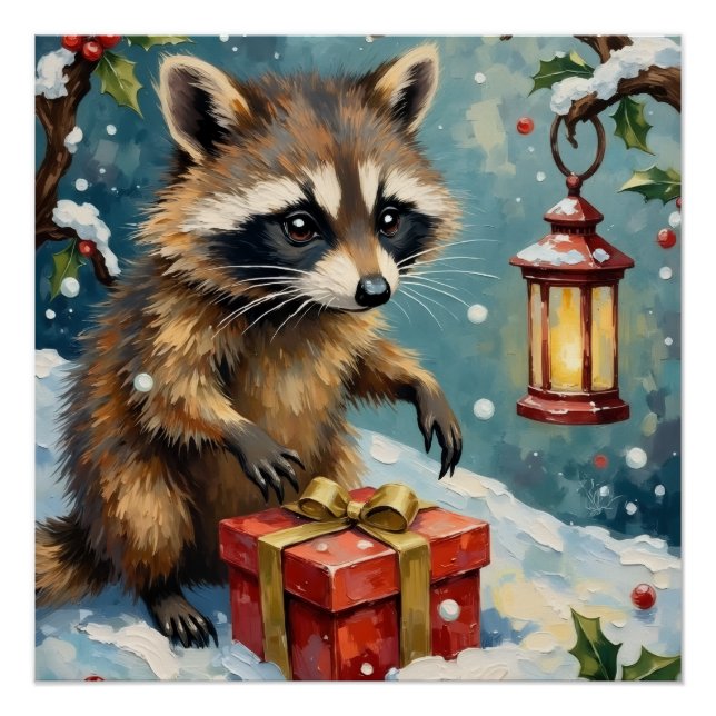 Póster Arte de caja de regalo de Navidad abierta de mapac (Anverso)