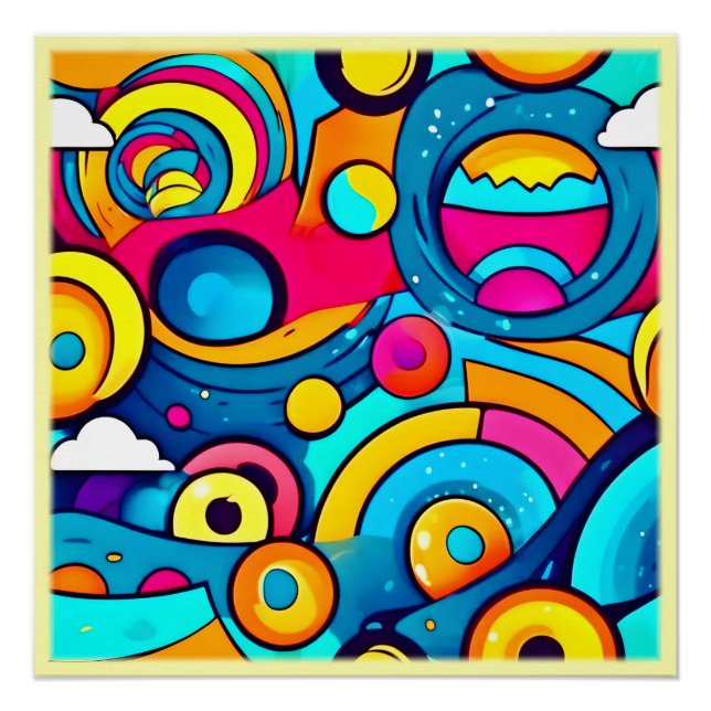 Póster Arte de carnaval cósmico (Anverso)