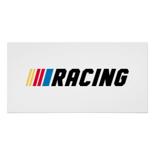 Póster Arte de carreras de NASCAR