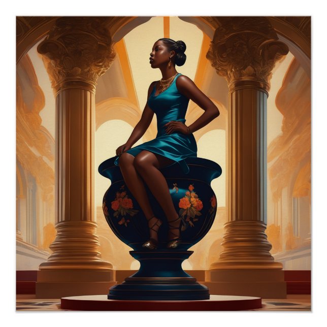 Póster Arte de chica  (Anverso)