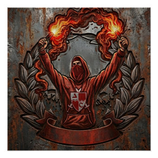 Póster Arte de fanático del Estrella Roja de Belgrado