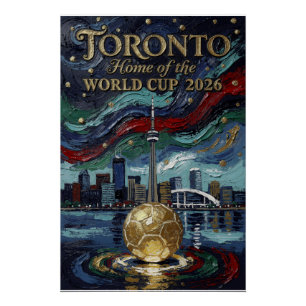 Póster Arte de fútbol de Toronto 2026 Estadio 