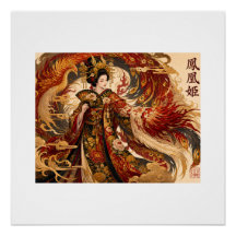 Arte de Geisha del Fénix Japonés | Diseño de Mitol