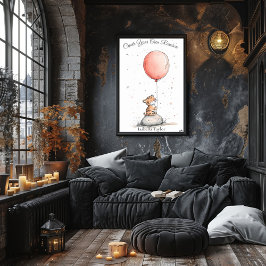 Póster Arte de guardería personalizado - Club de tigres y