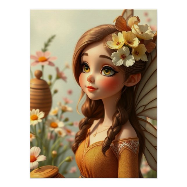 Póster Arte de hadas en primavera (Anverso)