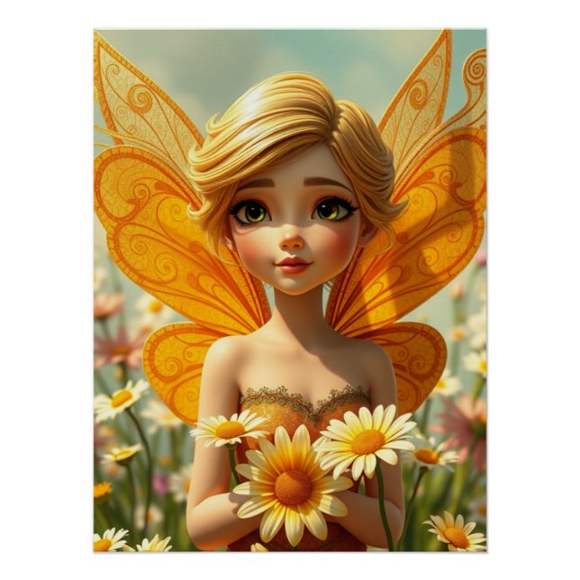 Póster Arte de hadas en primavera (Anverso)
