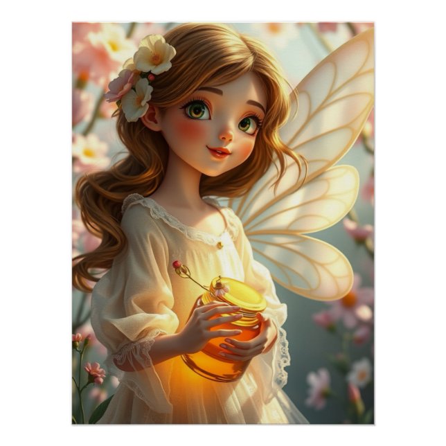 Póster Arte de hadas en primavera (Anverso)