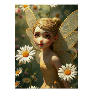 Póster Arte de hadas en primavera