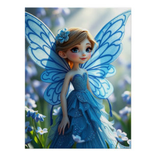 Póster Arte de hadas en primavera