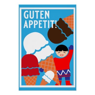 Póster Arte De Helado Retro Vintage