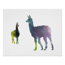 Póster Arte de Llama