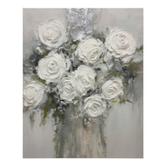 Póster Arte de naturaleza suave y adorable – Flores bonit