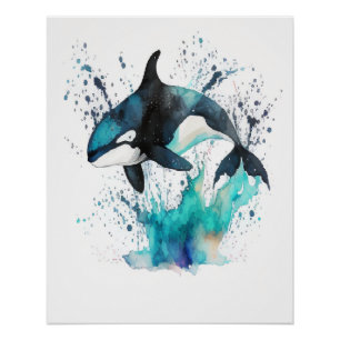 Póster Arte de Orcinus orca Wall