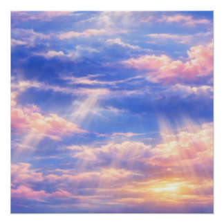 Póster Arte de paisaje fotográfico editado (mejor calidad