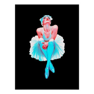 Póster Arte de pared de bailarina elegante – Danza de bal