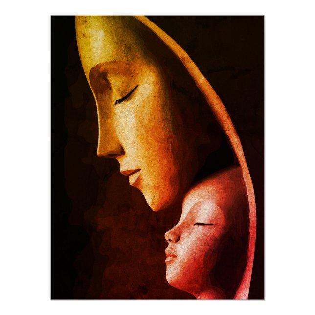 Póster Arte de Pared de Madre e Hijo (Anverso)
