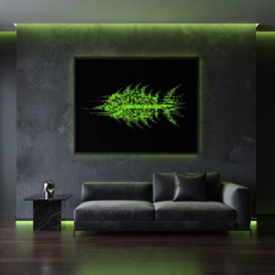 Póster Arte de Pared de Pez con Código de Pixel de Fallo