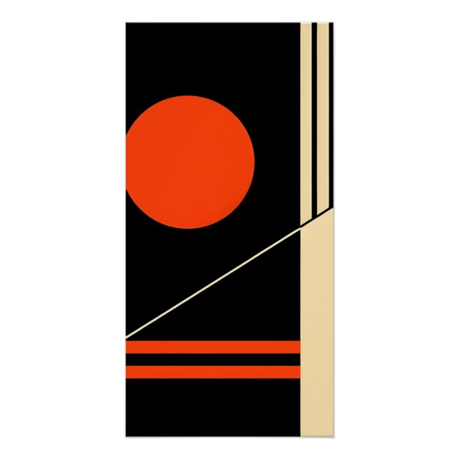 Póster Arte de pared retro minimalista (Anverso)